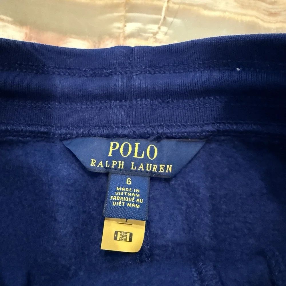 Polo Ralph Lauren Boys Fleece Jogger Sweatpants Navy Size‎ 6